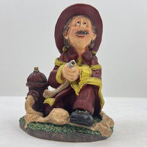 Doug Harris "All Fired Up" Russ Berrie Firefighter Figurine #13181 Sculpture 5"